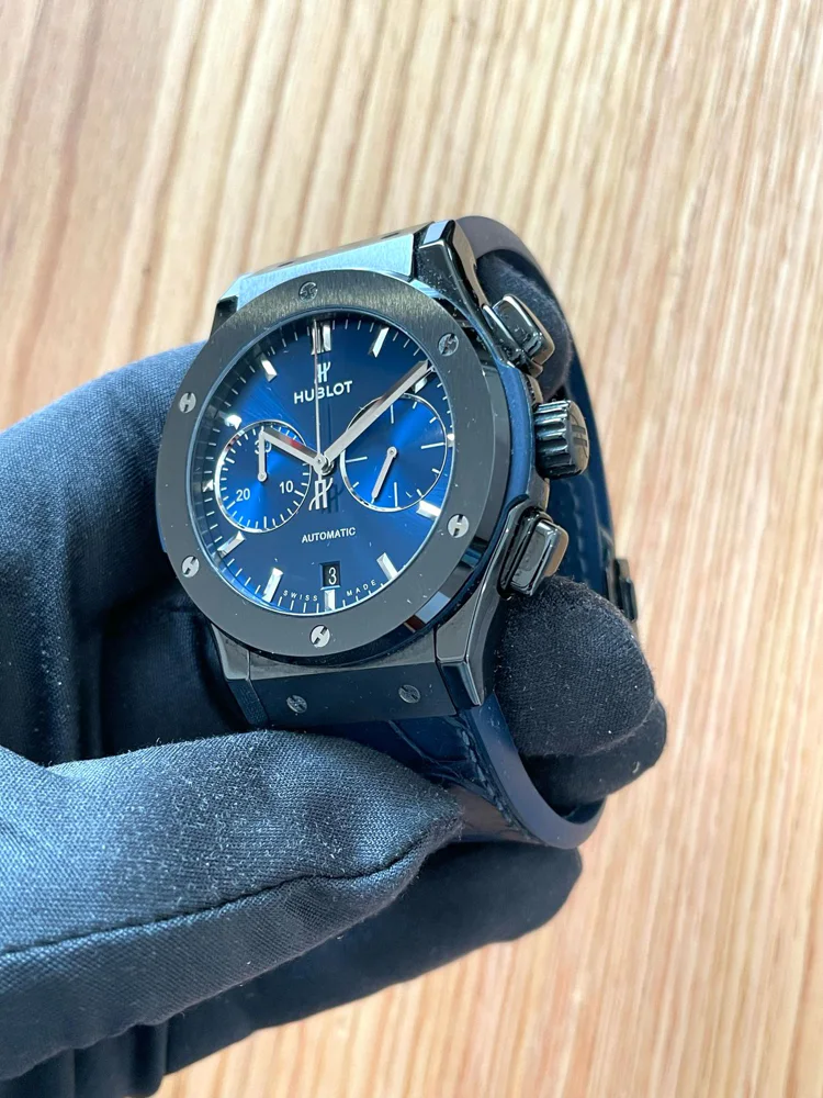 Blue Chronograph 521.CH.7170.LR Box & Papers